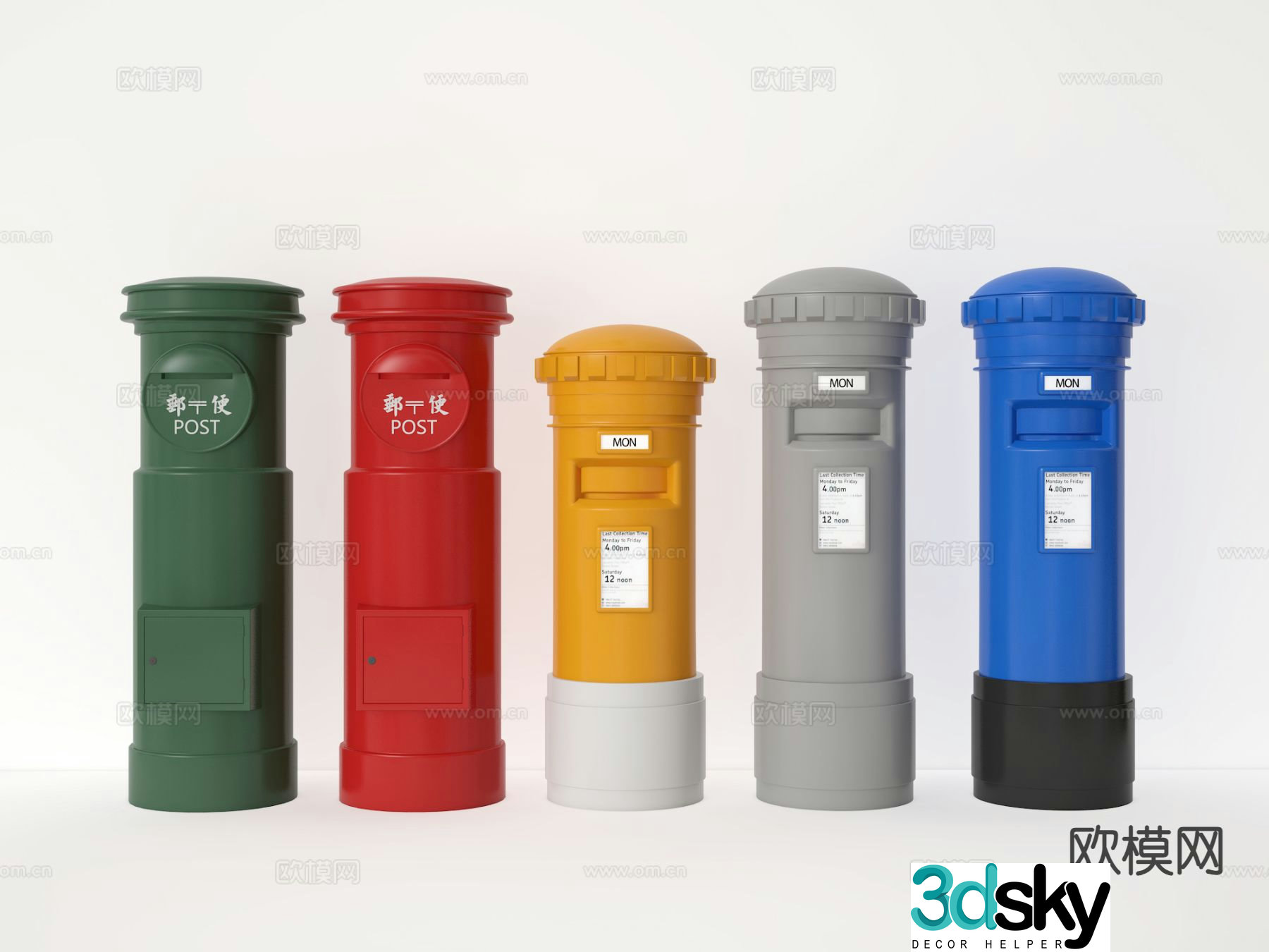mailbox mailbox letter box 3d model