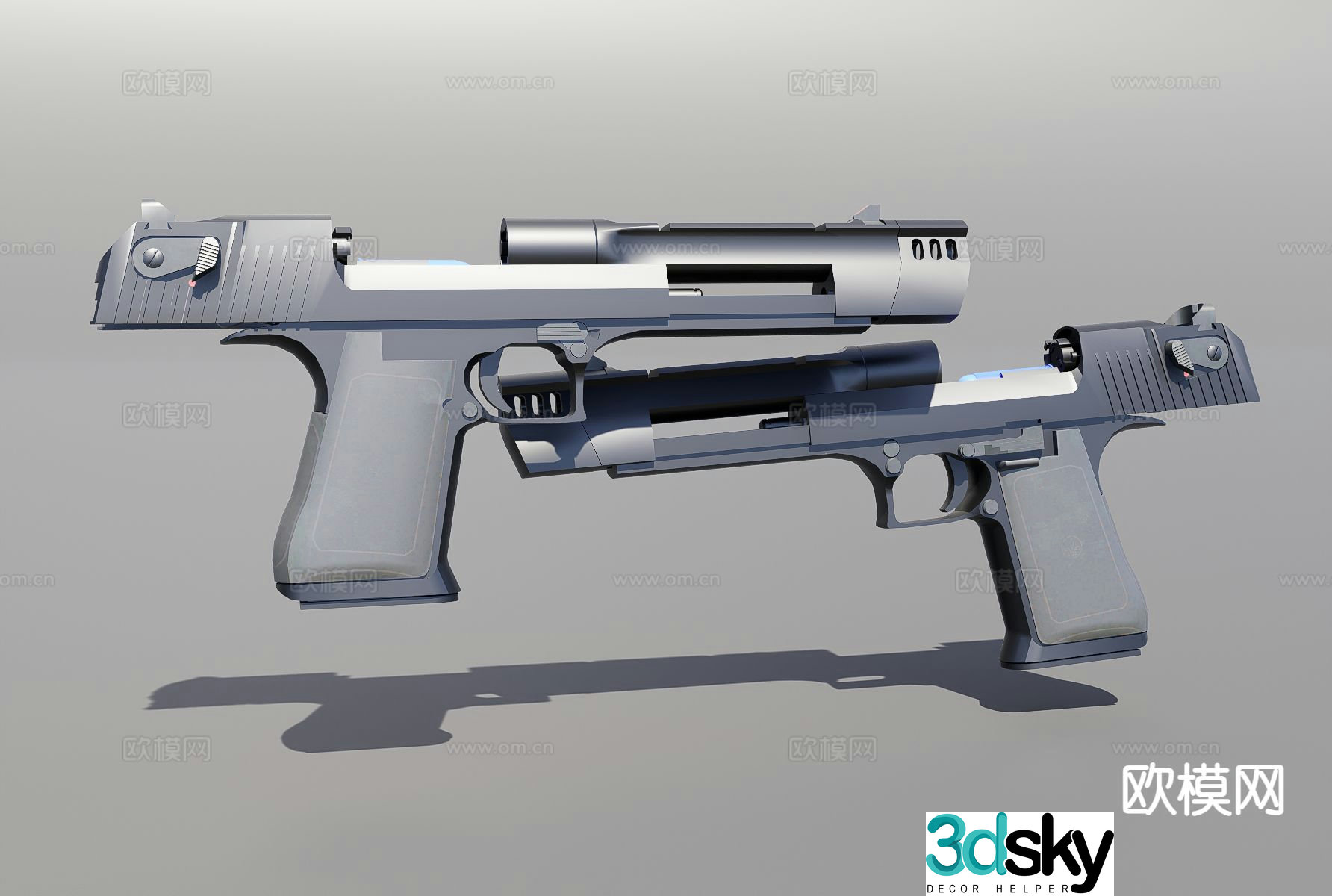 desert eagle pistol 3d model