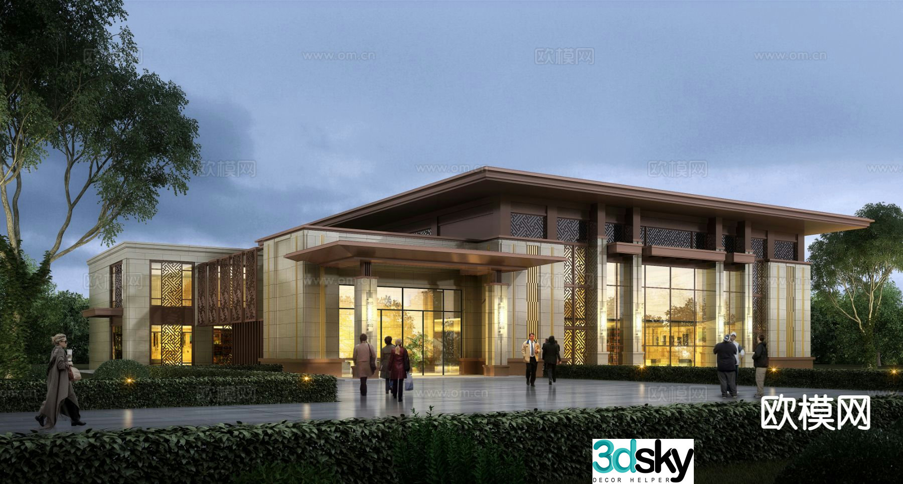 3D model of sales office appearance