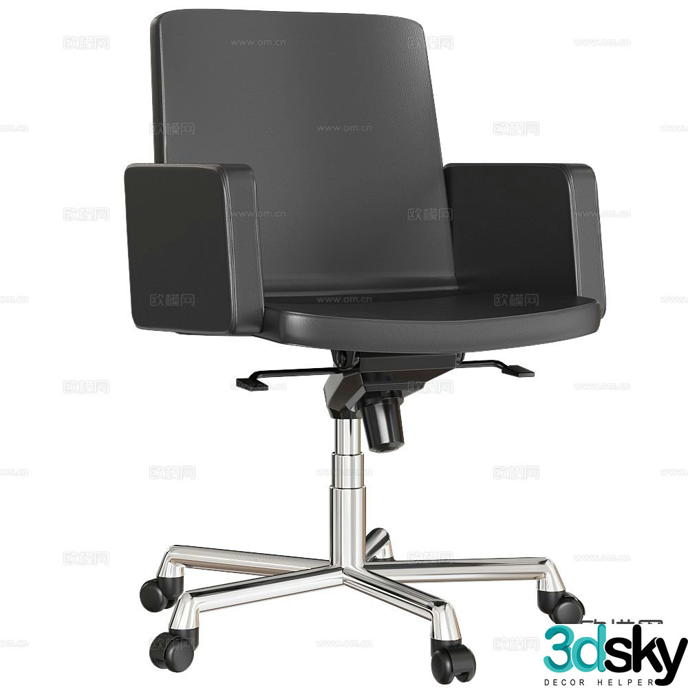 Polflex modern office chair swivel chair office chair 3d model