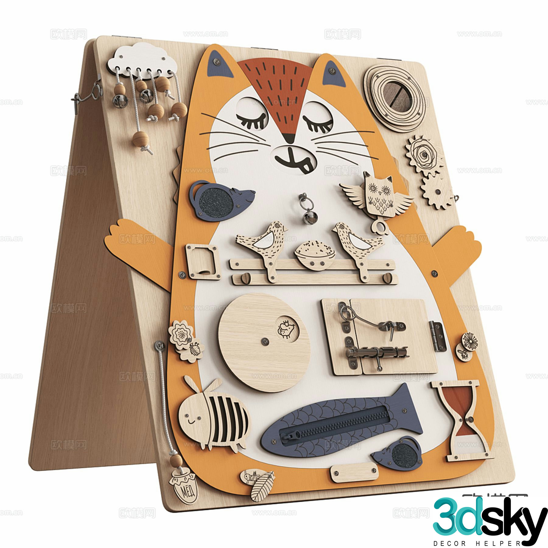 Children's drawing board drawing tools 3d model