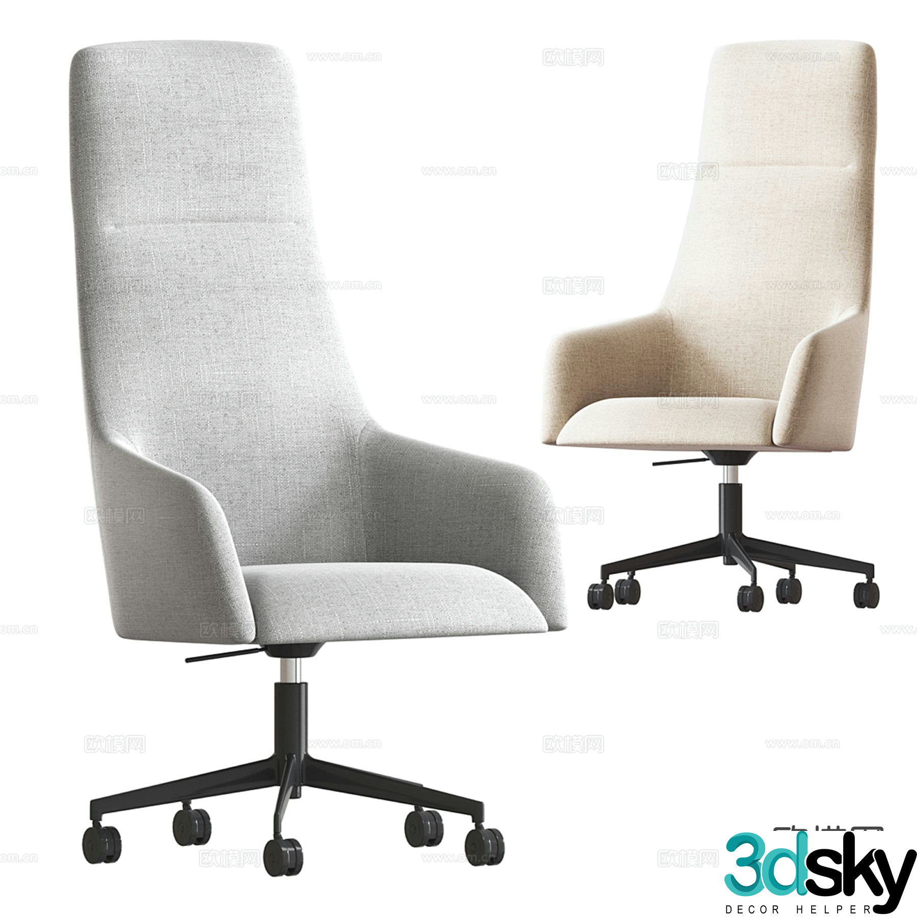 Modern office chair executive chair boss chair 3d model