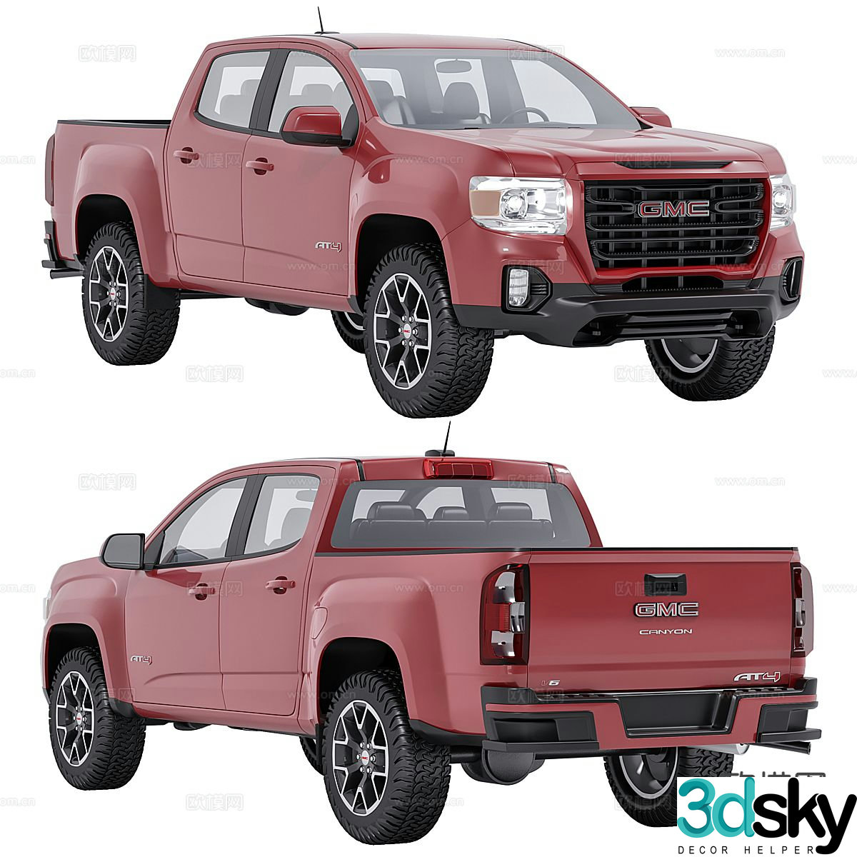 pickup truck off road vehicle 3d model