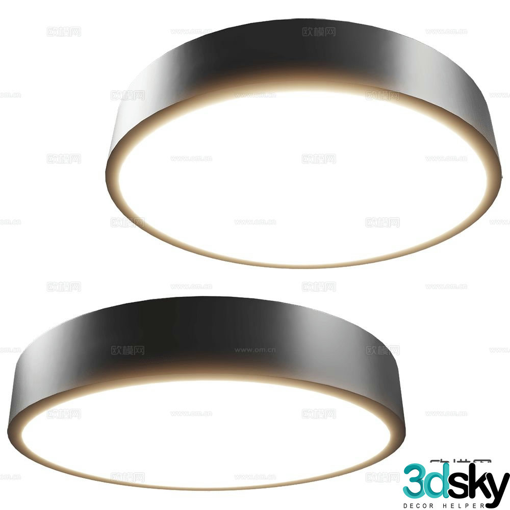 Maxlight round ceiling lamp bedroom lamp living room lamp 3d model
