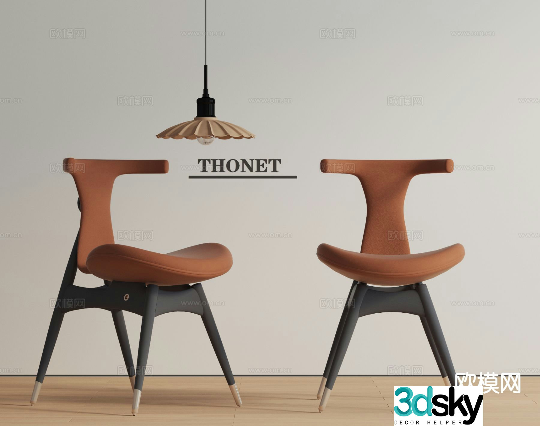 Medieval style chair dining chair su model