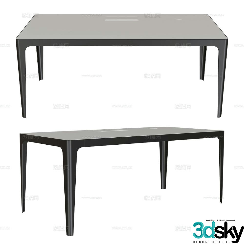 Estel Group Modern Dining Table Long Table 3D Model