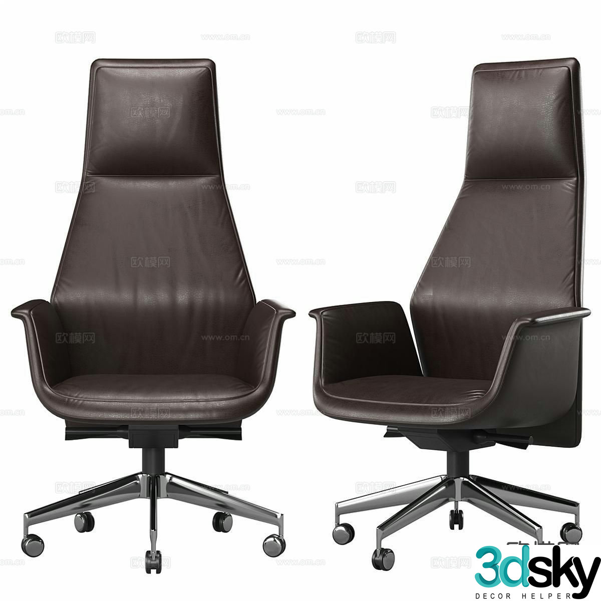 FRAU leather office chair executive chair 3d model