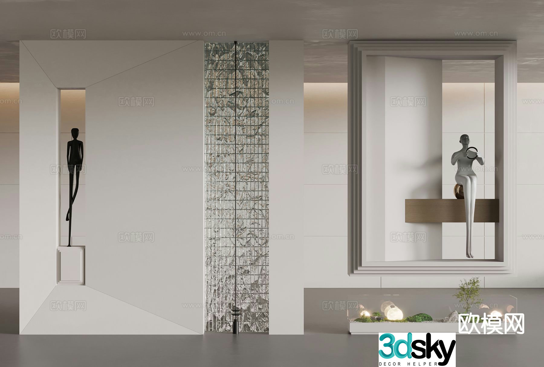 Porch partition Decorative partition 3d model