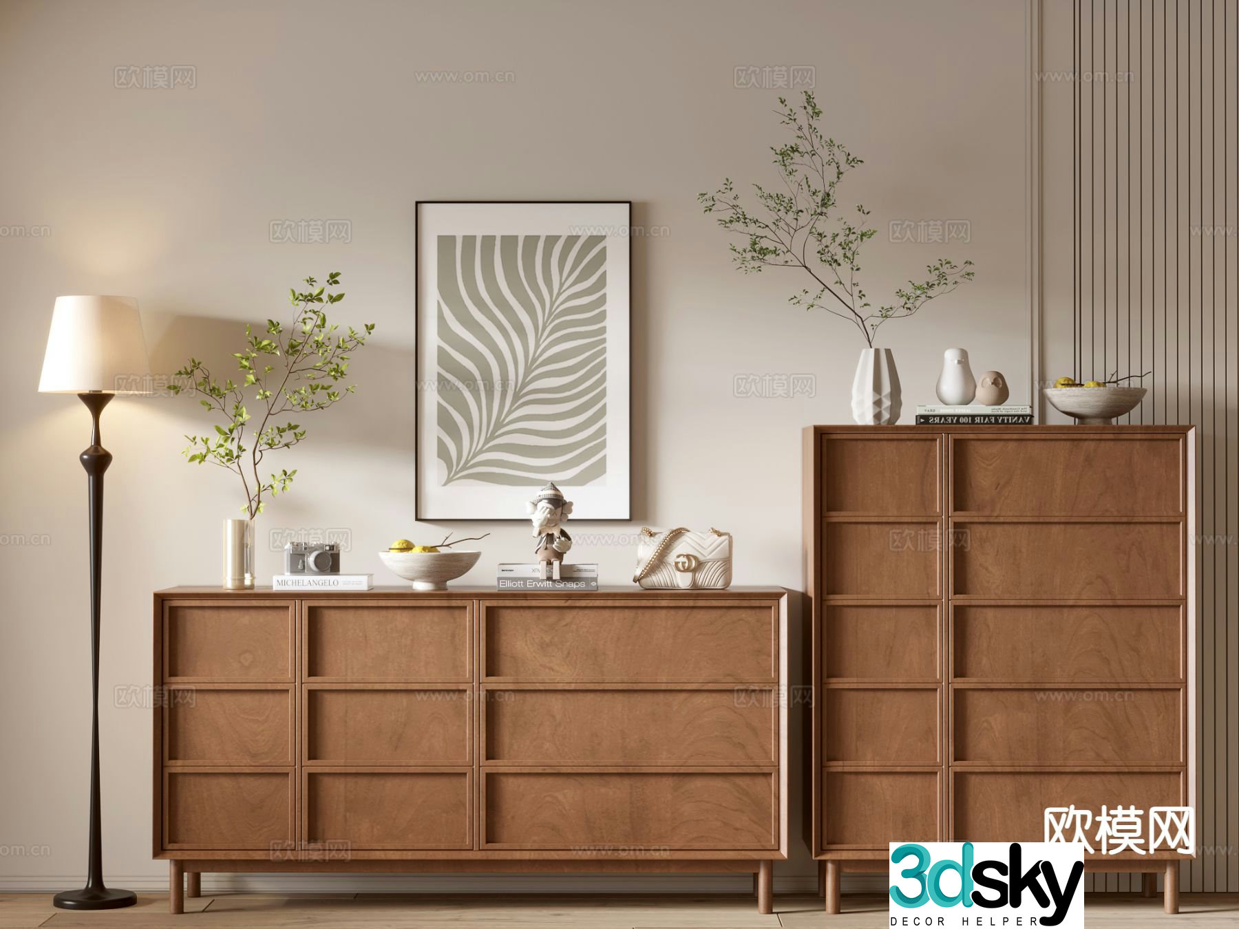 Medieval style side cabinet drawer cabinet side cabinet balcony cabinet storage cabinet 3D model