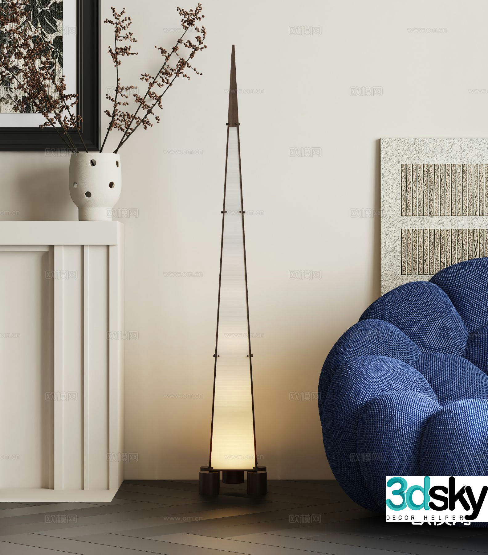 Minimalist floor lamp Minimalist floor lamp 3d model