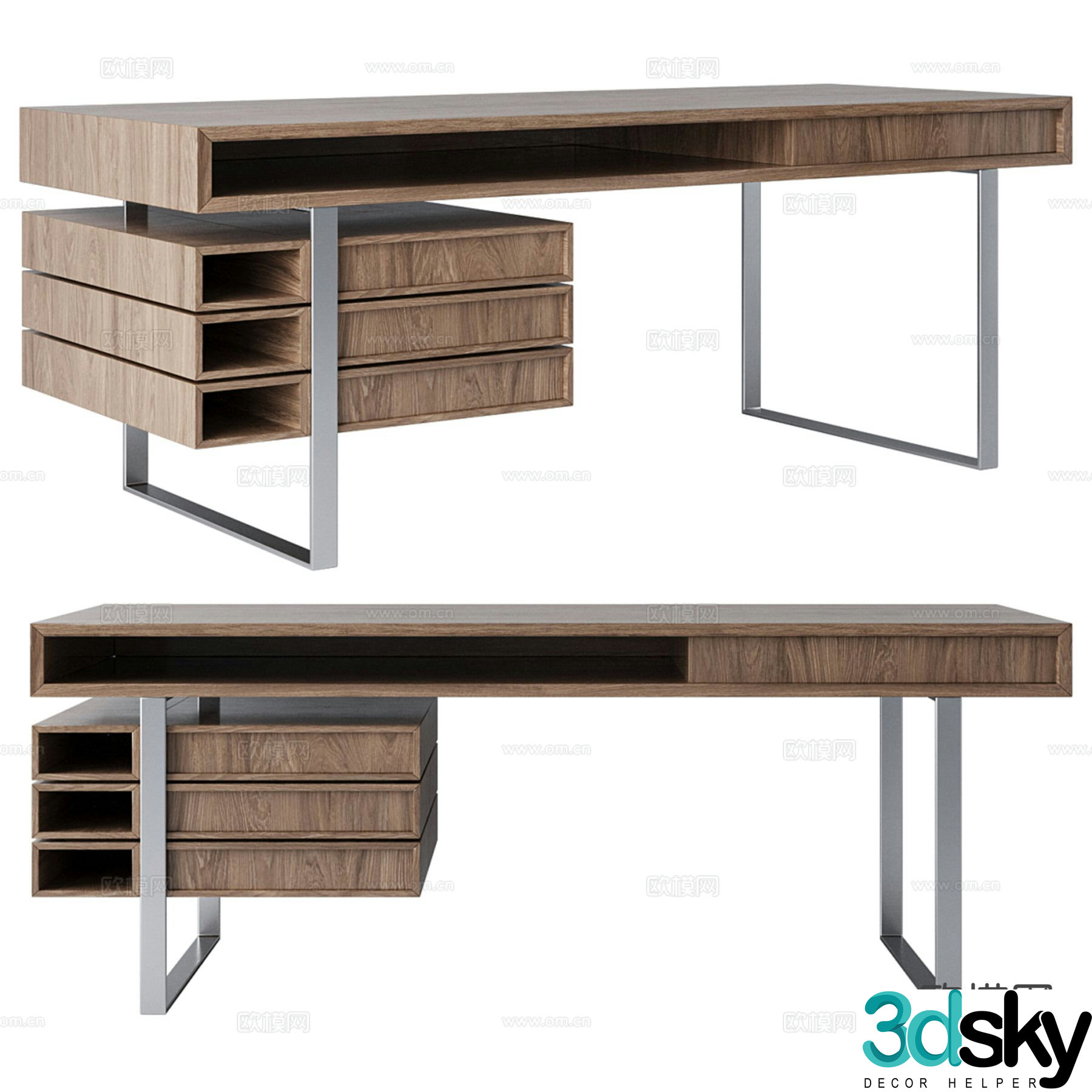 Modern office desk executive desk executive desk 3d model