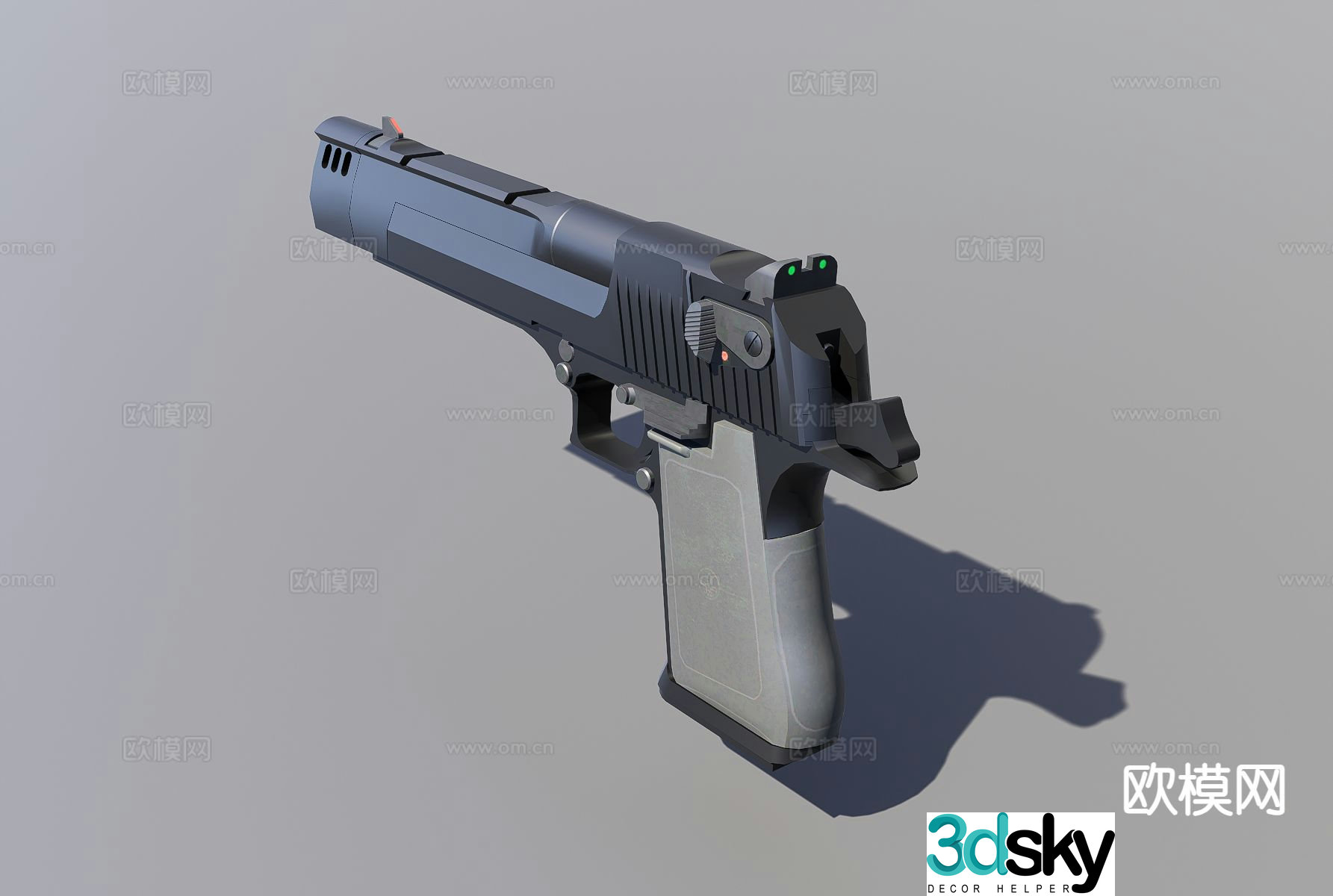 desert eagle pistol 3d model