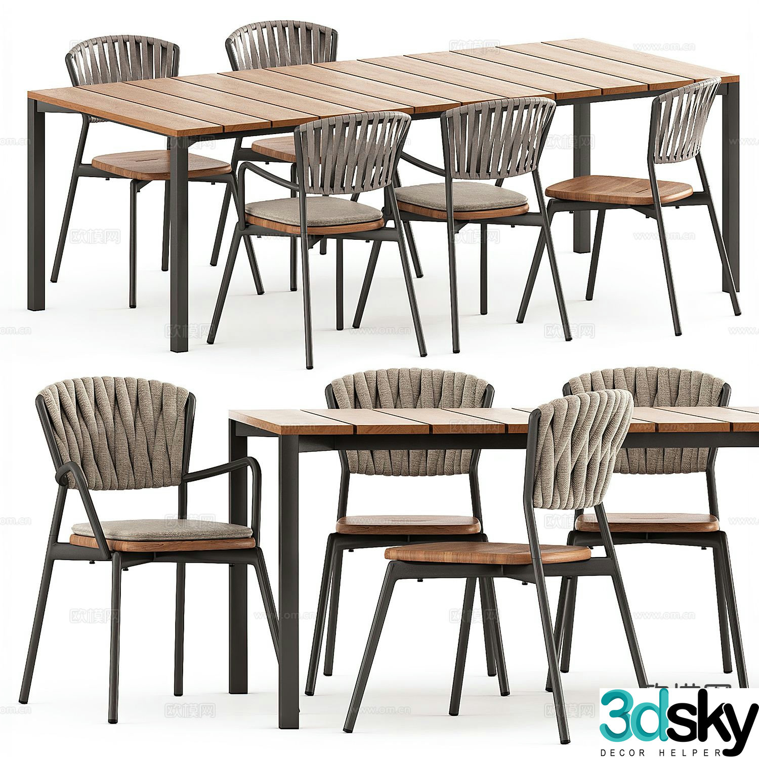 Outdoor tables and chairs camping tables and chairs 3d model