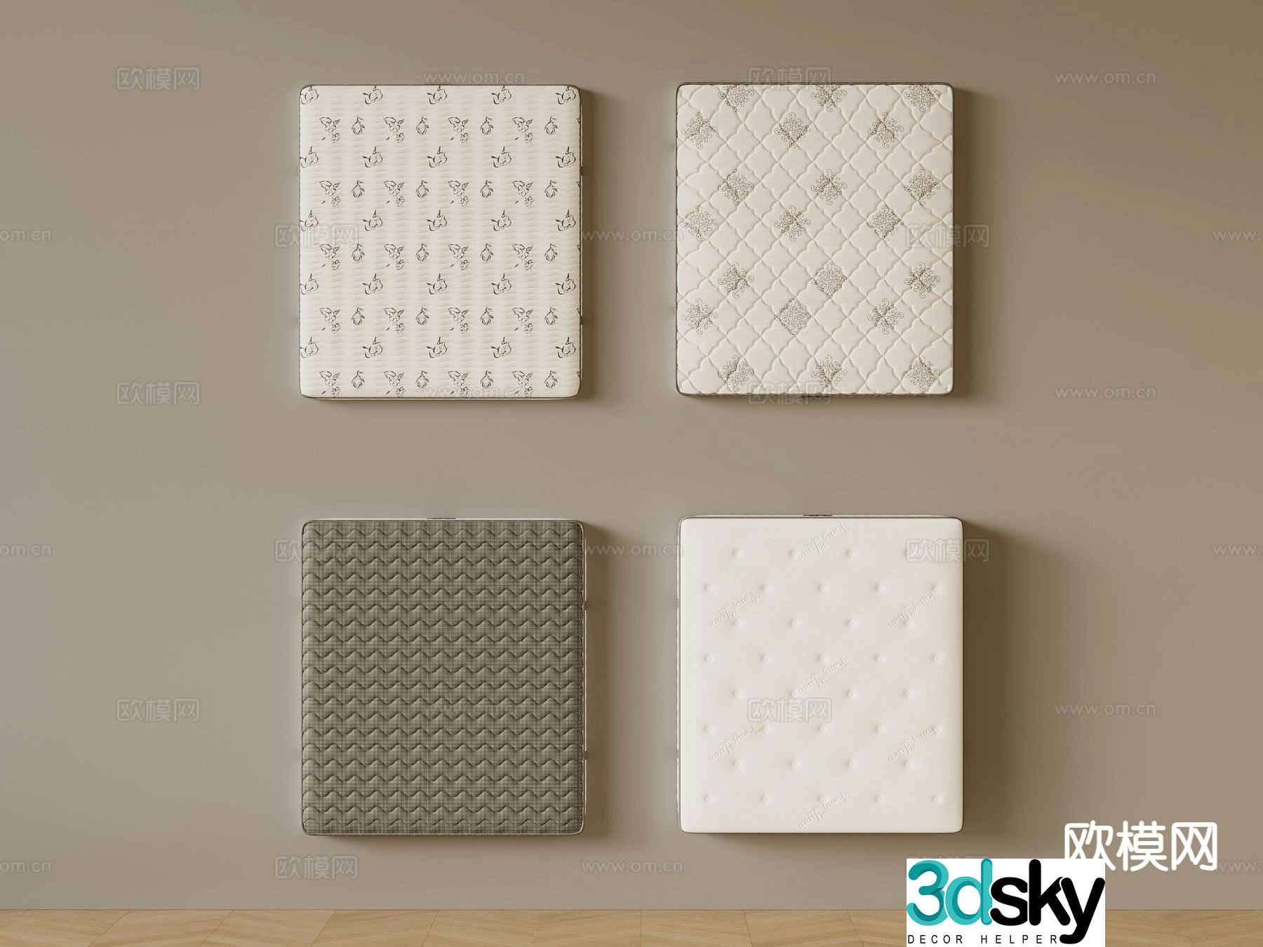 Modern mattress 3d model
