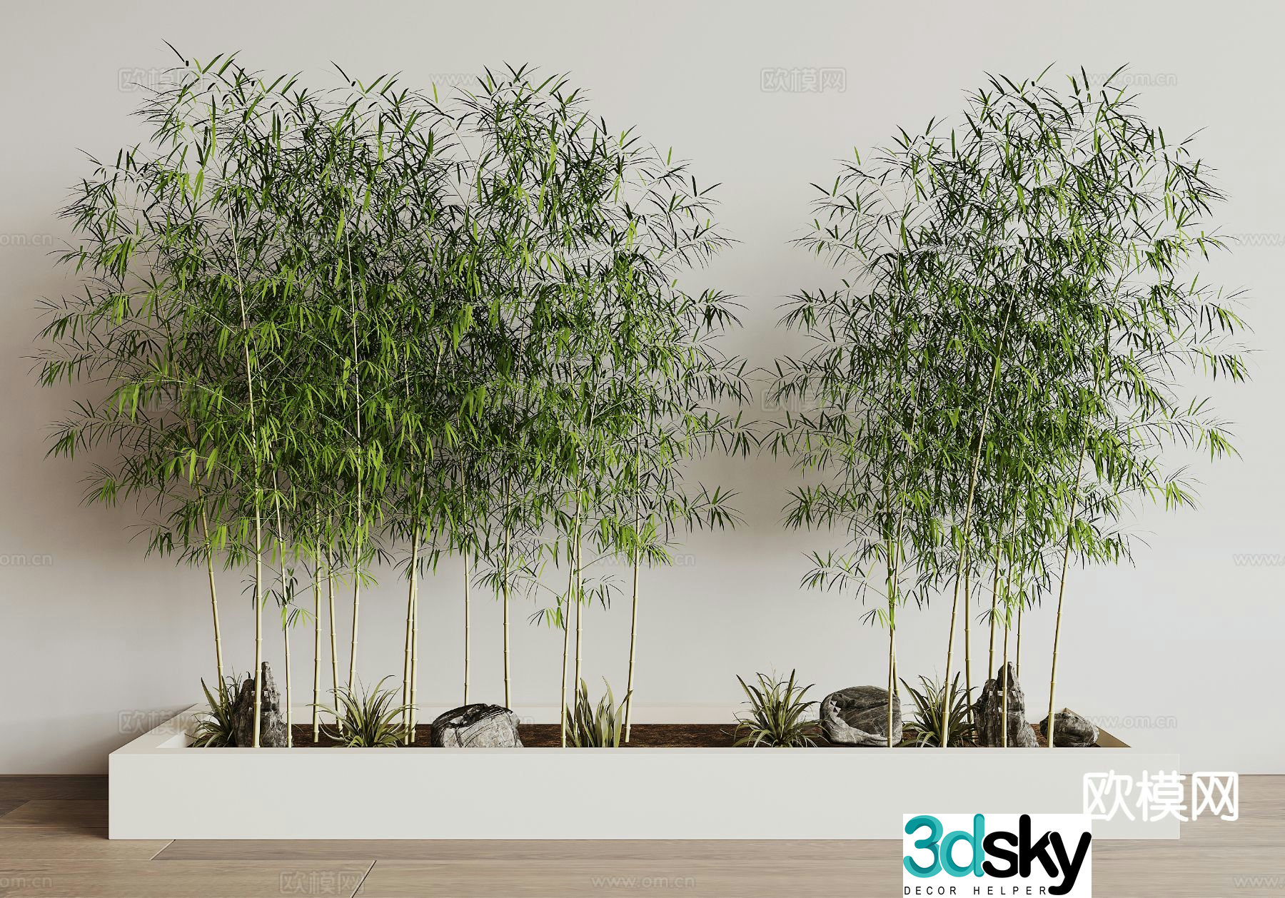 bamboo rich bamboo green bamboo 3d model