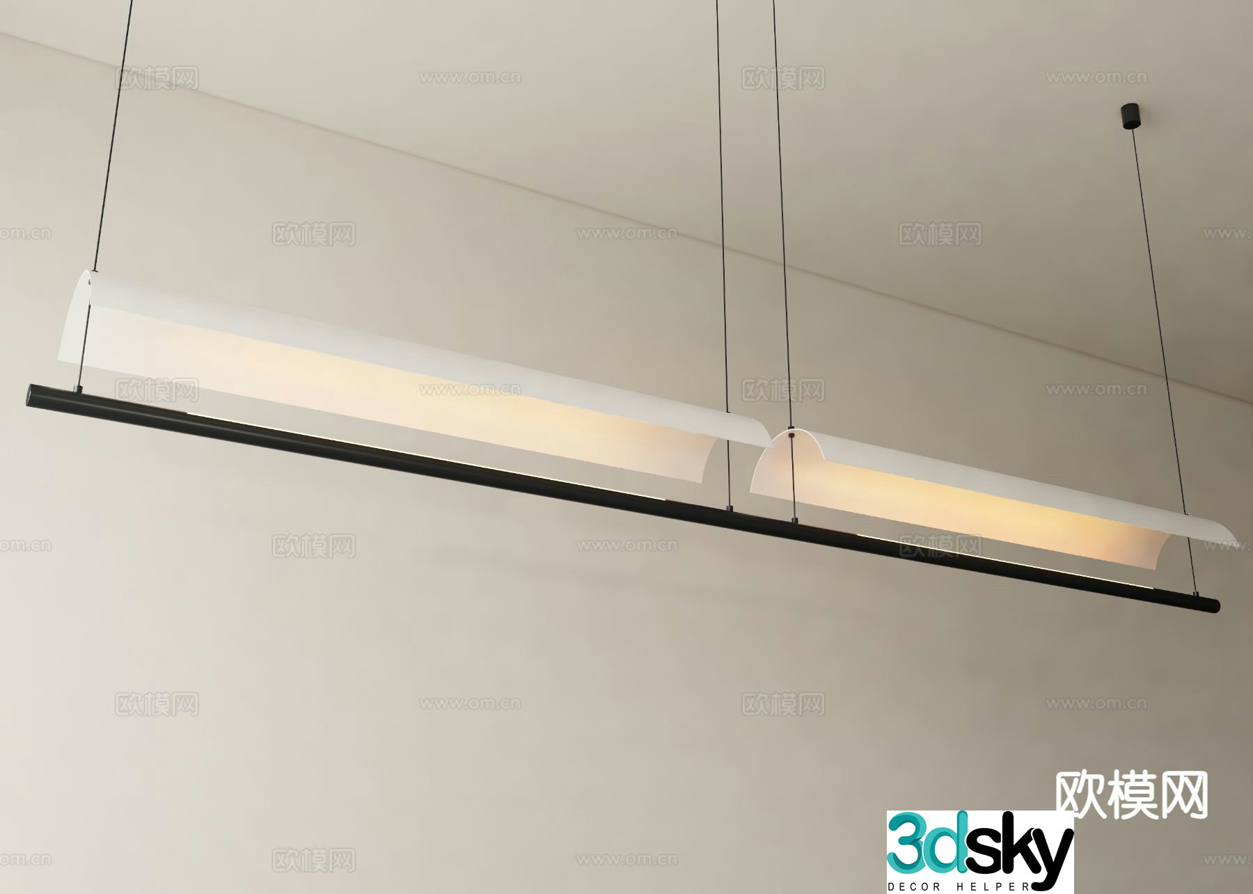Modern Chandeliers Long-shaped Chandeliers Bar Chandeliers Dining Table Chandeliers 3D Model
