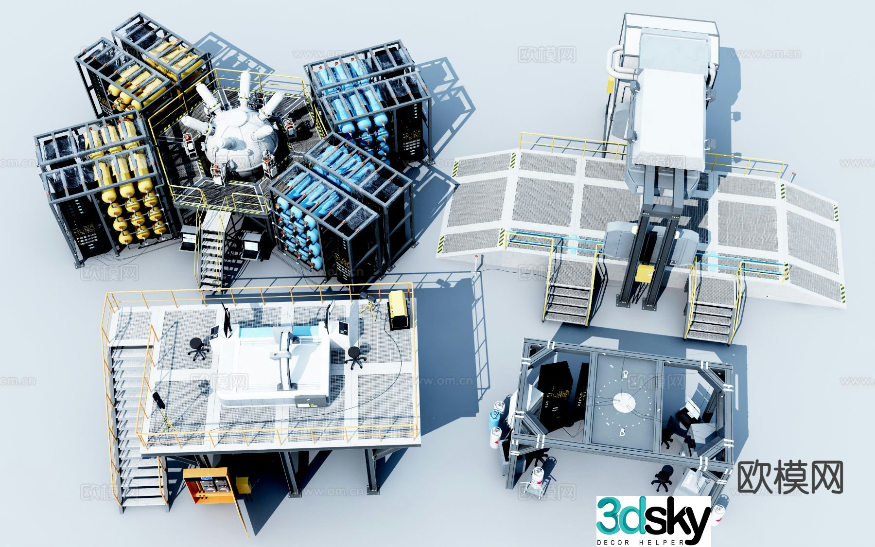 Industrial equipment machinery equipment 3d model