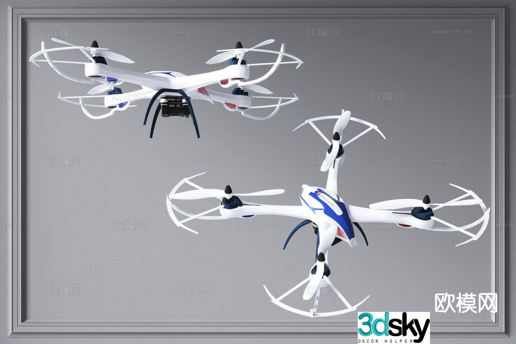 Aerial camera smart drone 3d model