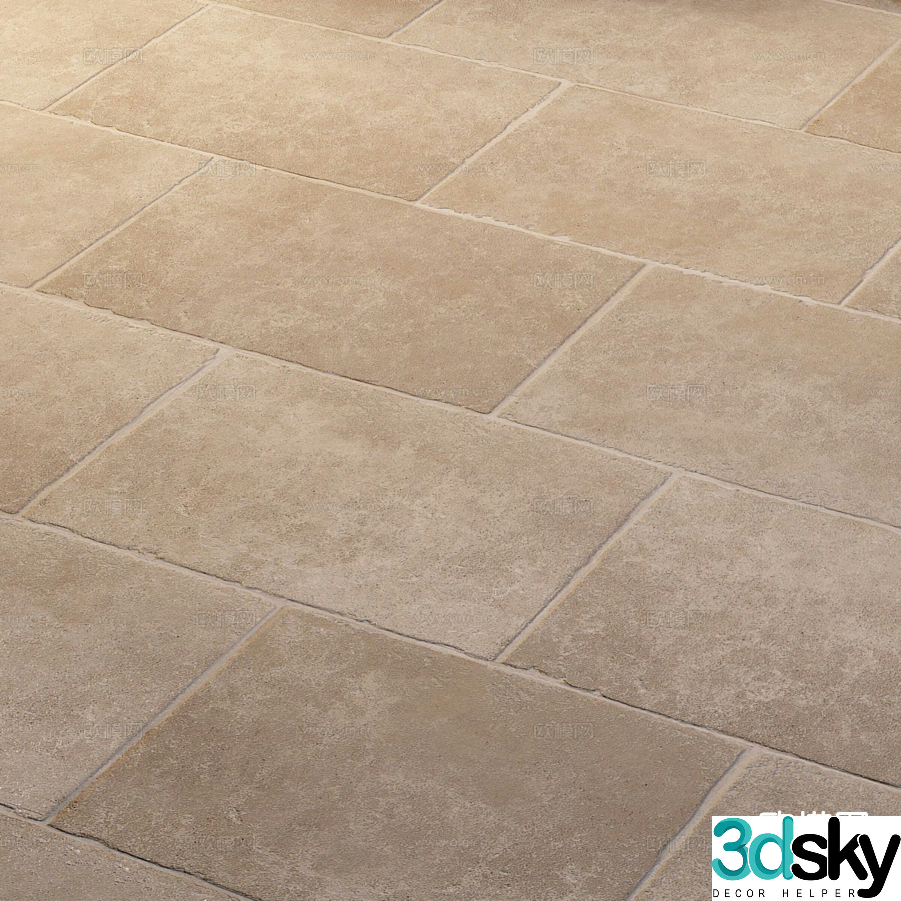 Anti-slip tiles Floor tiles Outdoor tiles Ceramic tiles 3d model