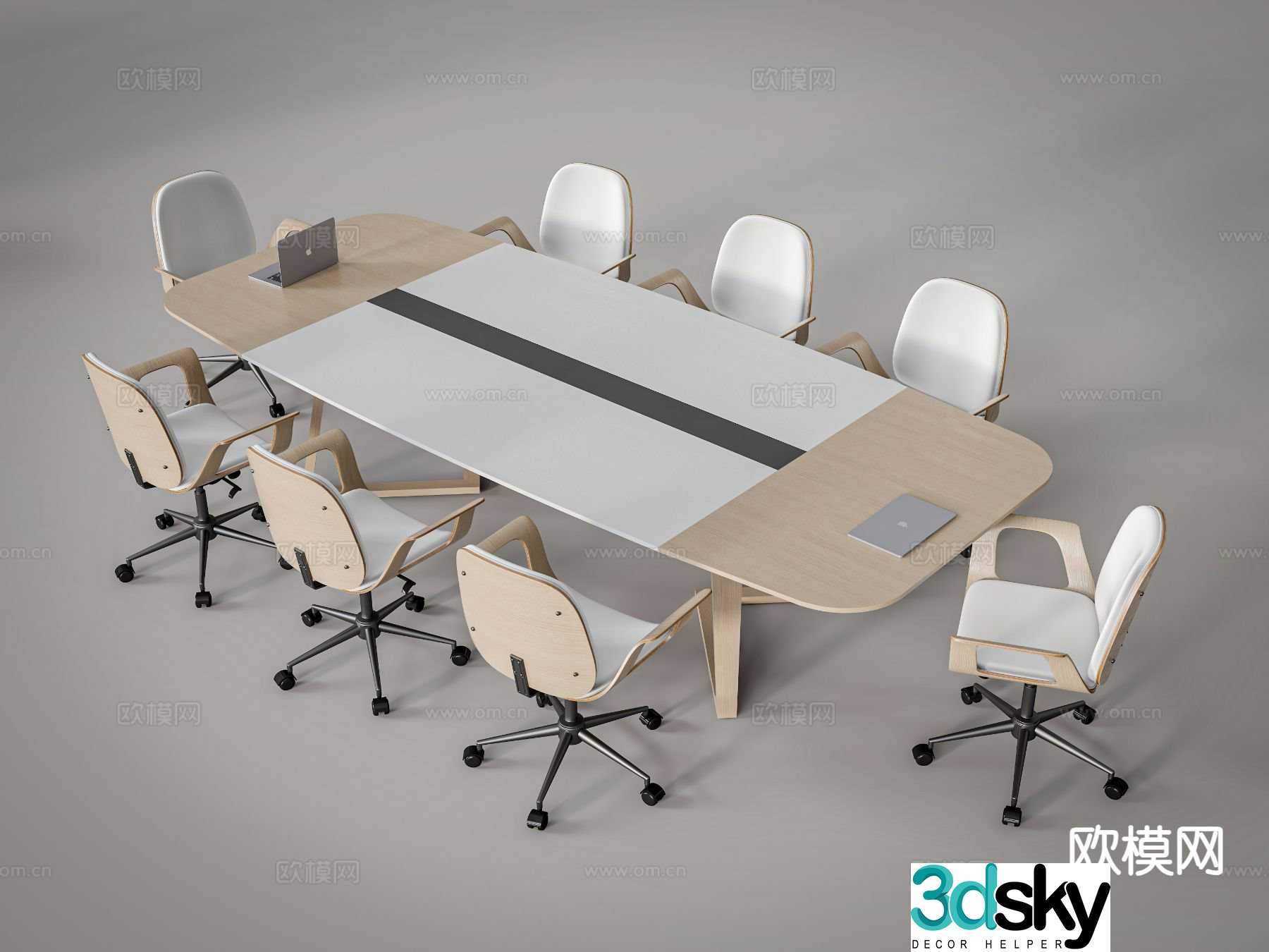 Modern conference table conference table 3d model