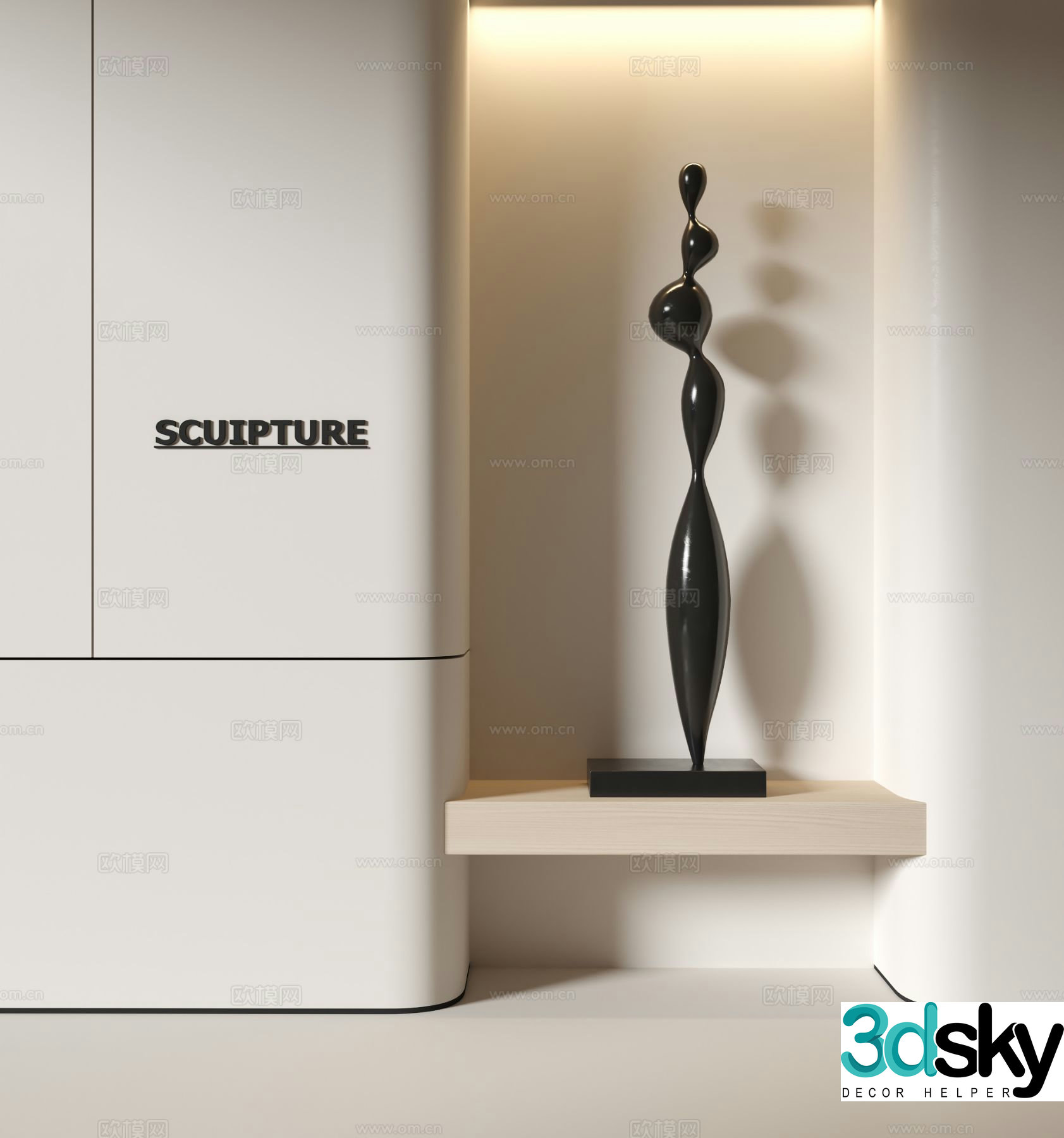 Modern sculpture 3d model