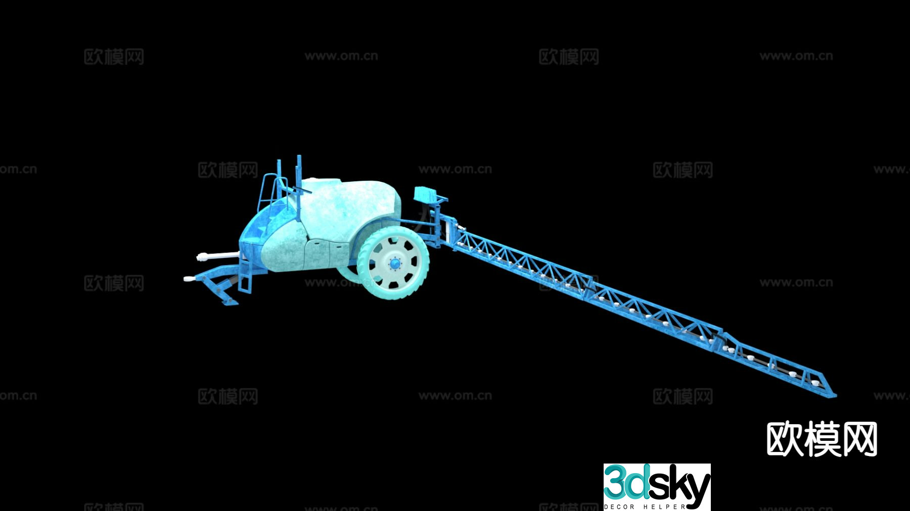 tractor farm equipment 3d model