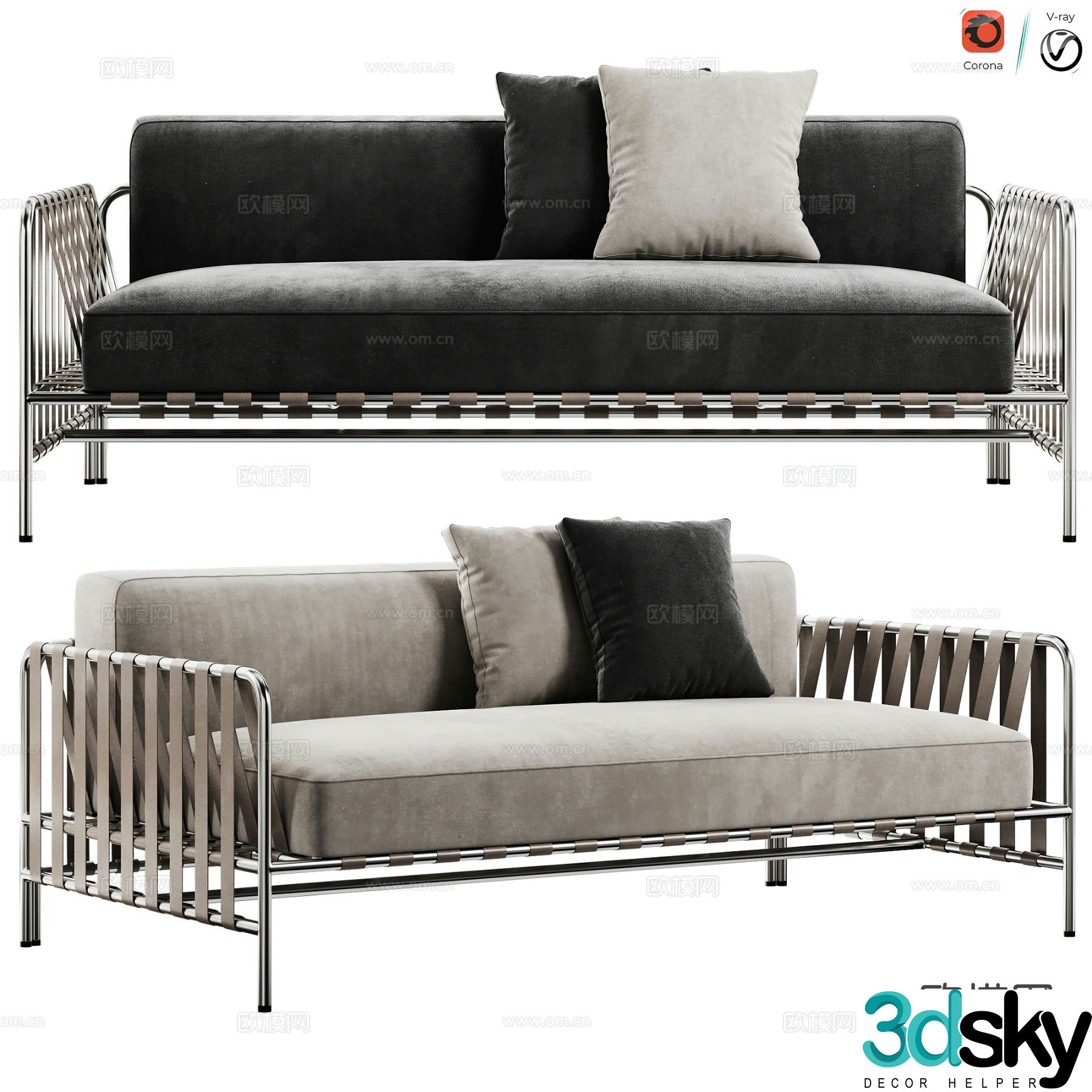 ONSEN Italian love sofa 3d model