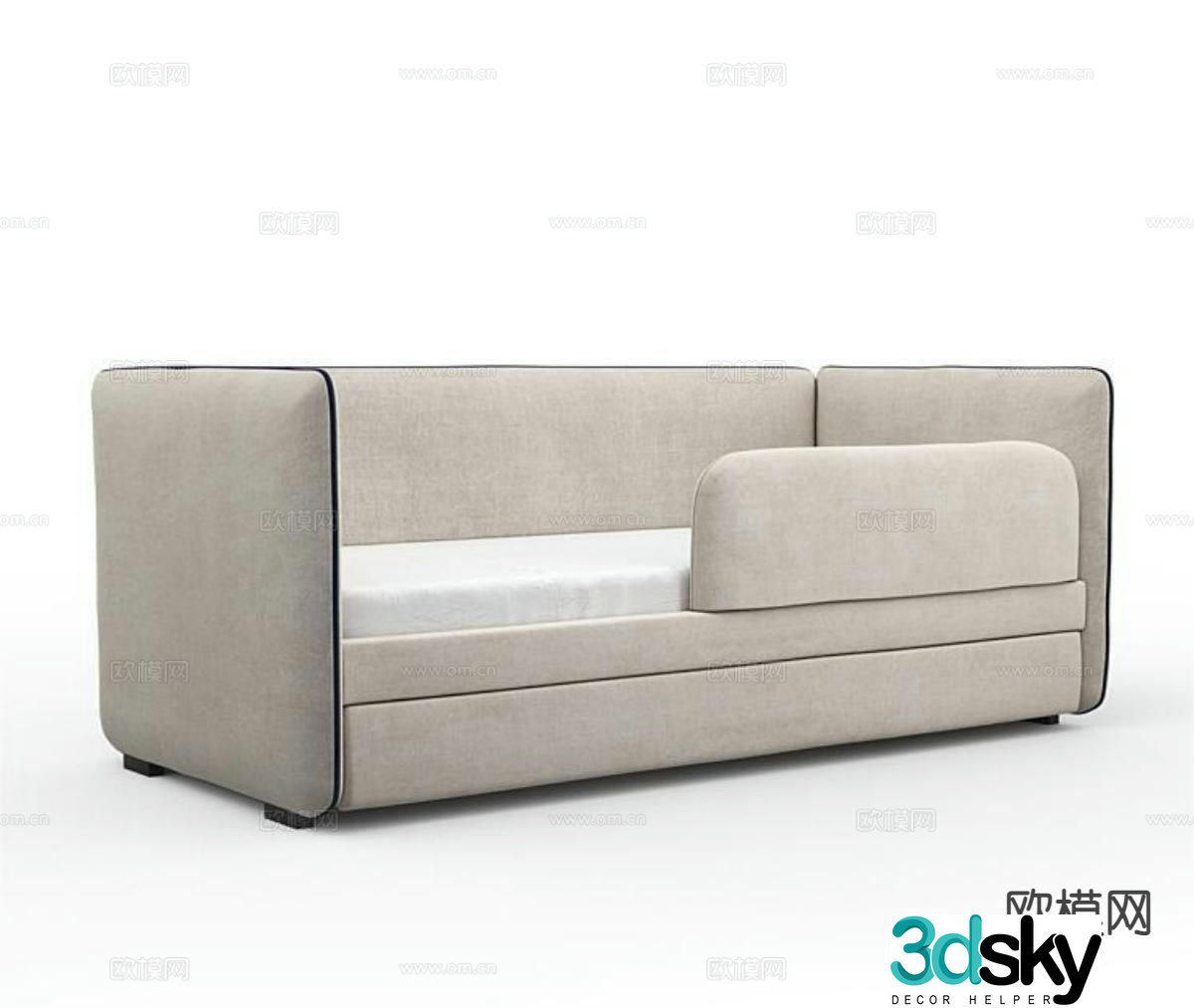 Modern sofa bed 3d model