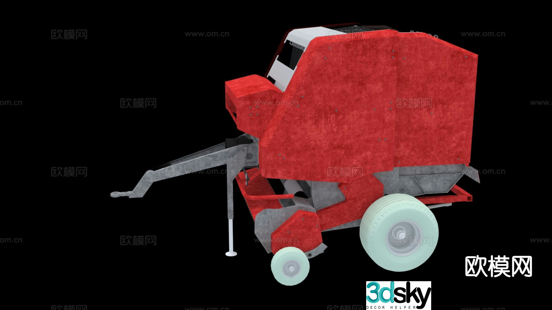 tractor farm equipment 3d model