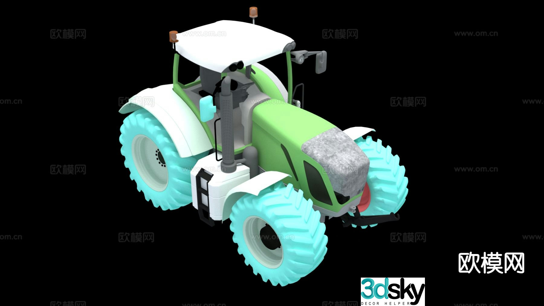 dopamine tractor 3d model