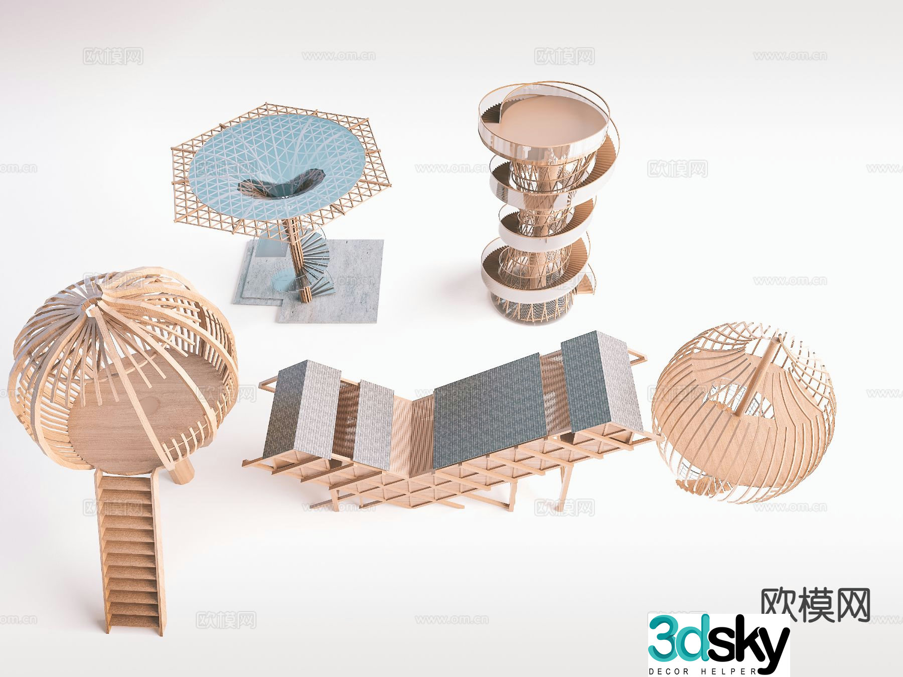 Observation Tower Observation Tower Observation Pavilion 3D model