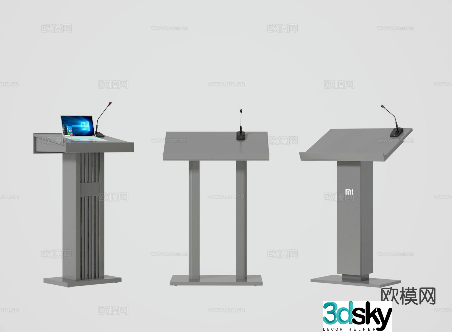 Modern podium podium podium 3d model