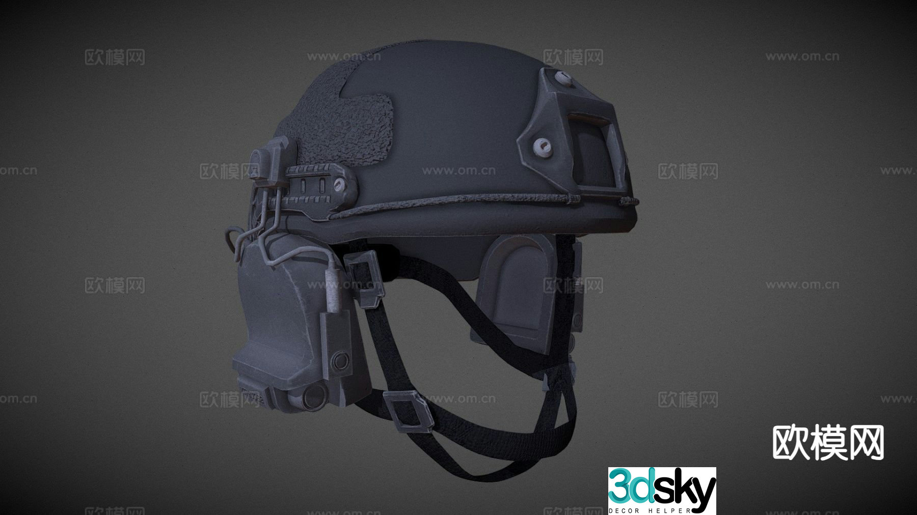 Tactical helmet 3d model