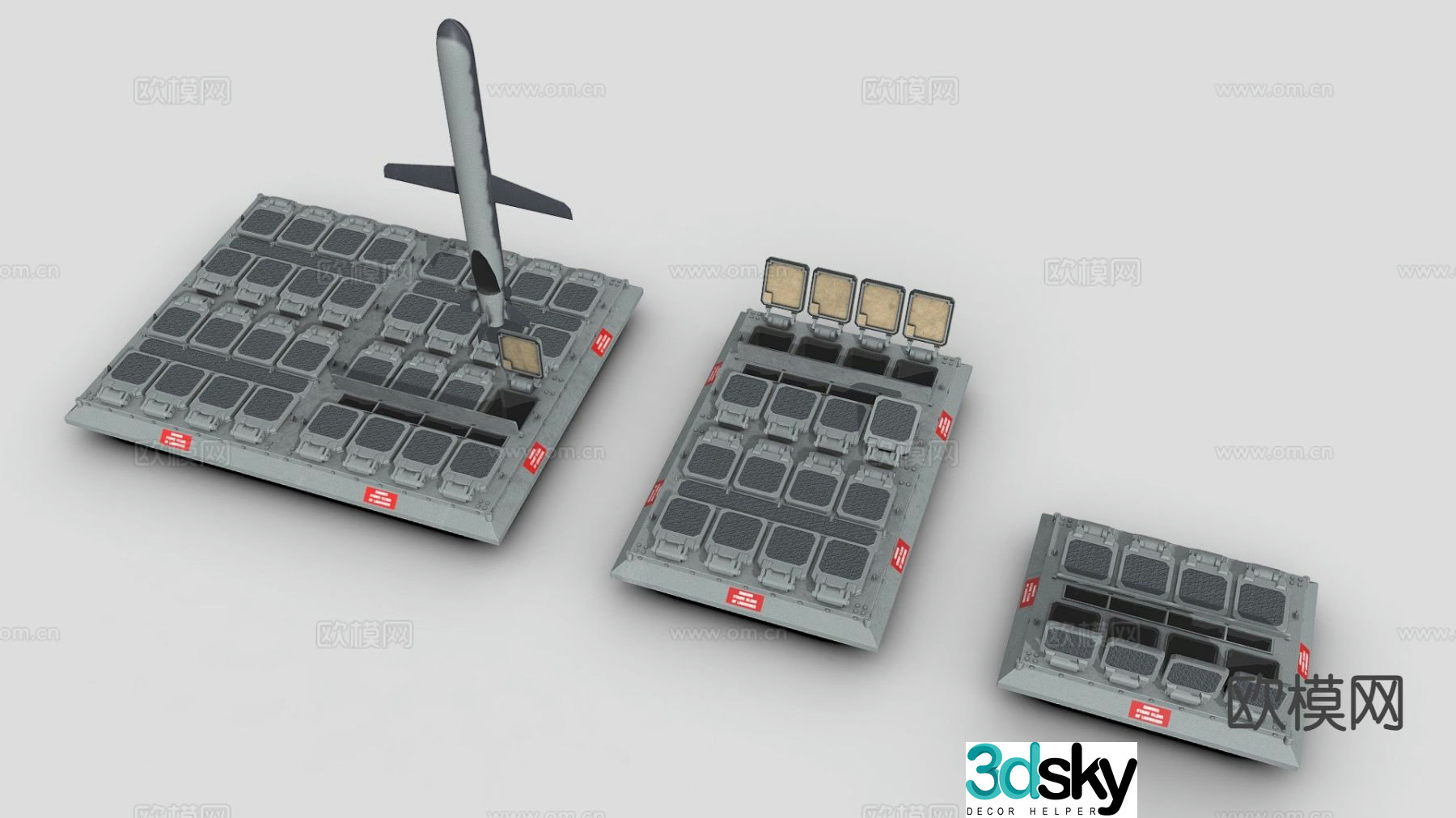 missile launcher weapon 3d model