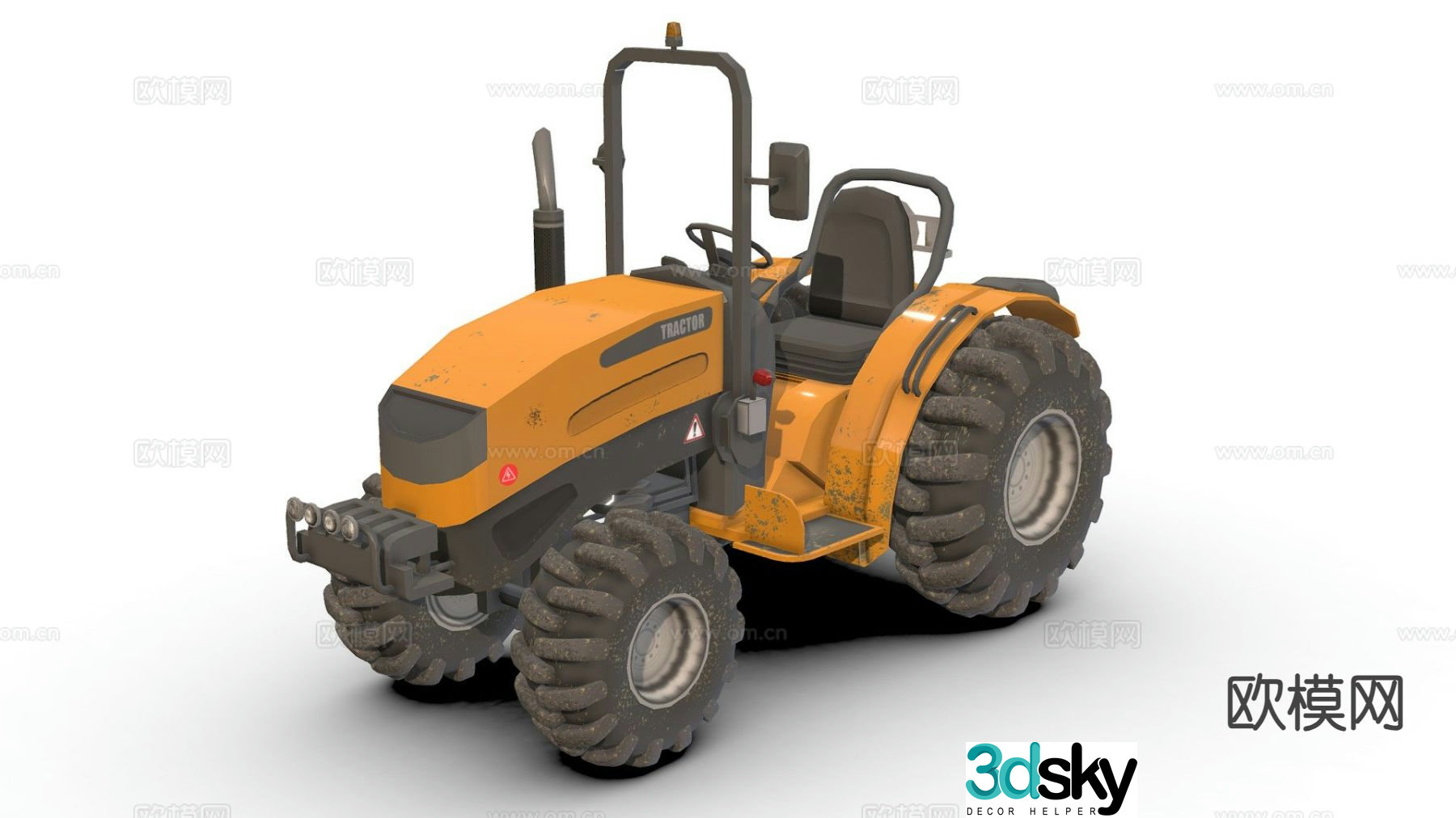 tractor agricultural transporter 3d model