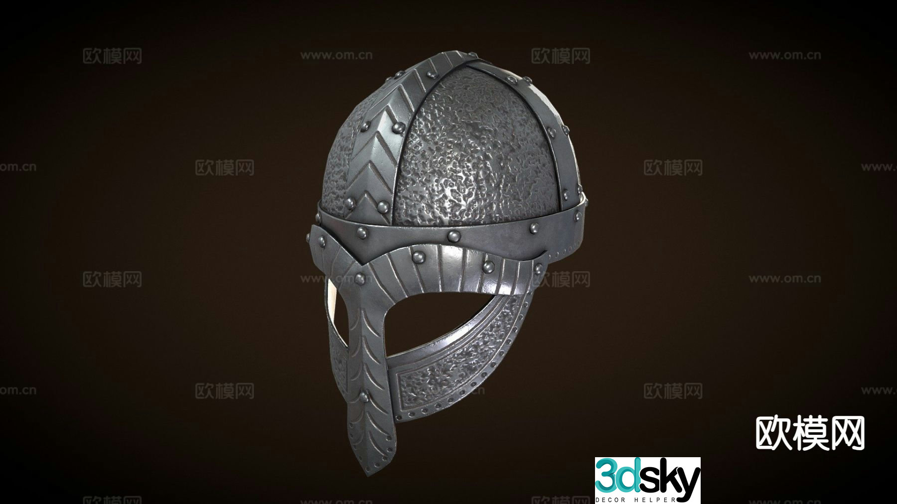 viking helmet 3d model