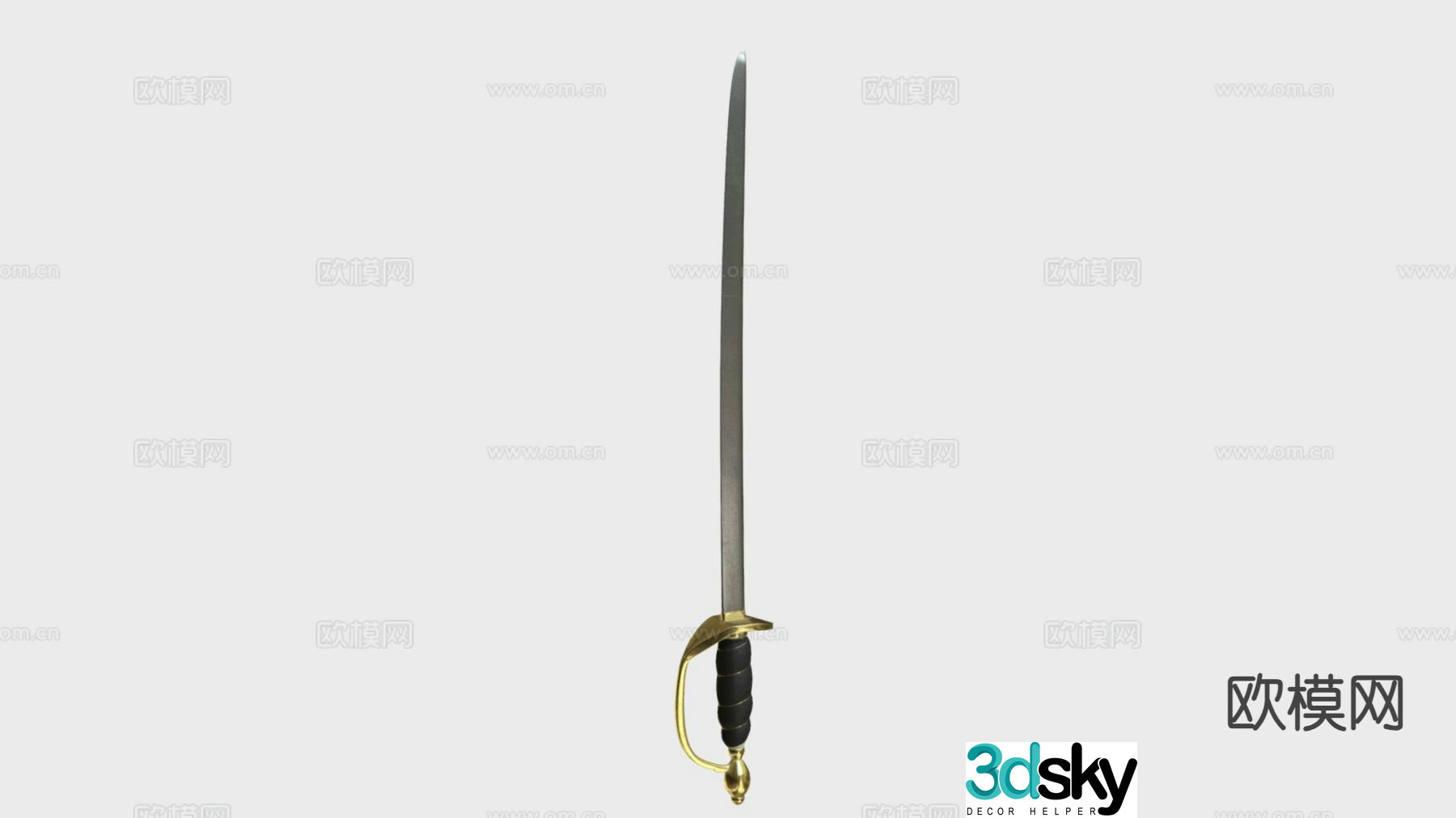 pirates of the caribbean sword 3d model