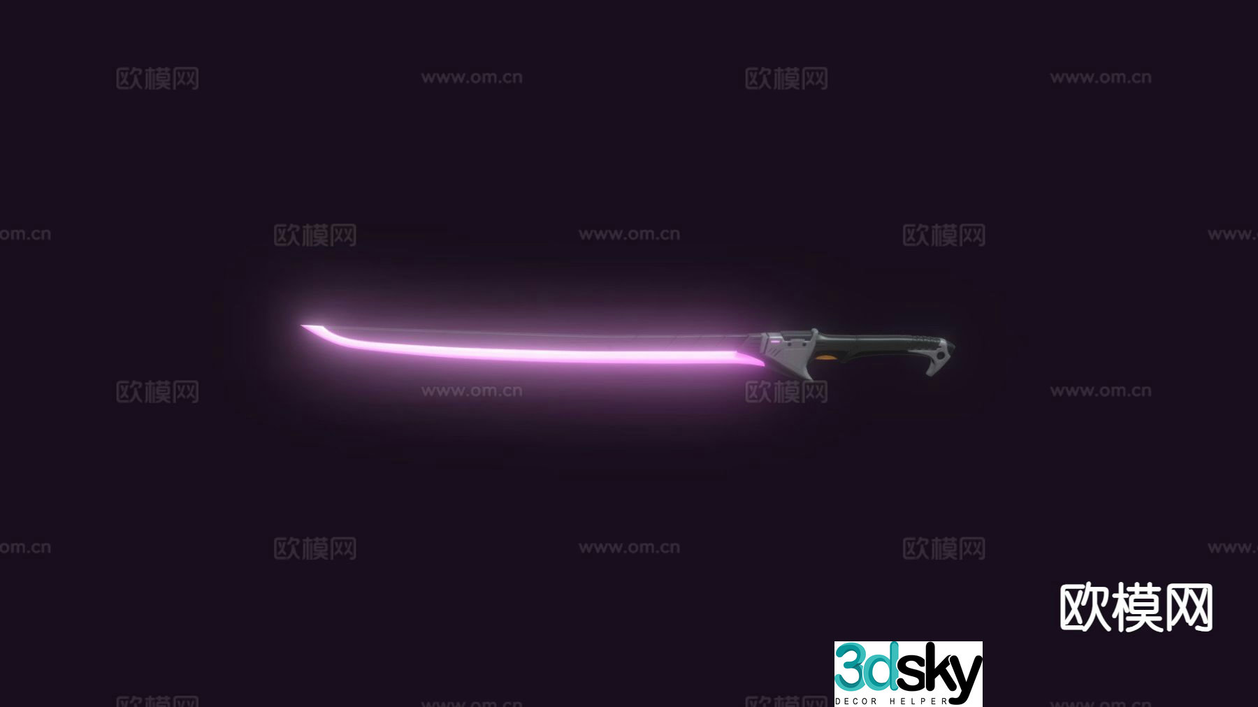 sword cyberpunk sword 3d model