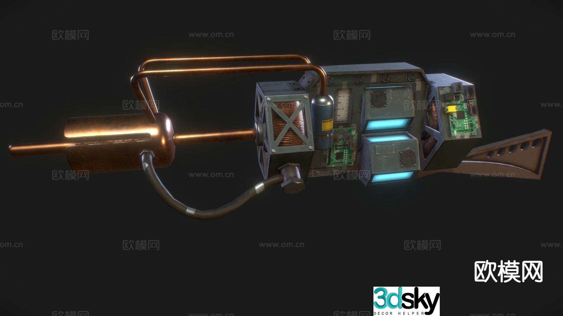 Half-life Tau Cannon 3d model