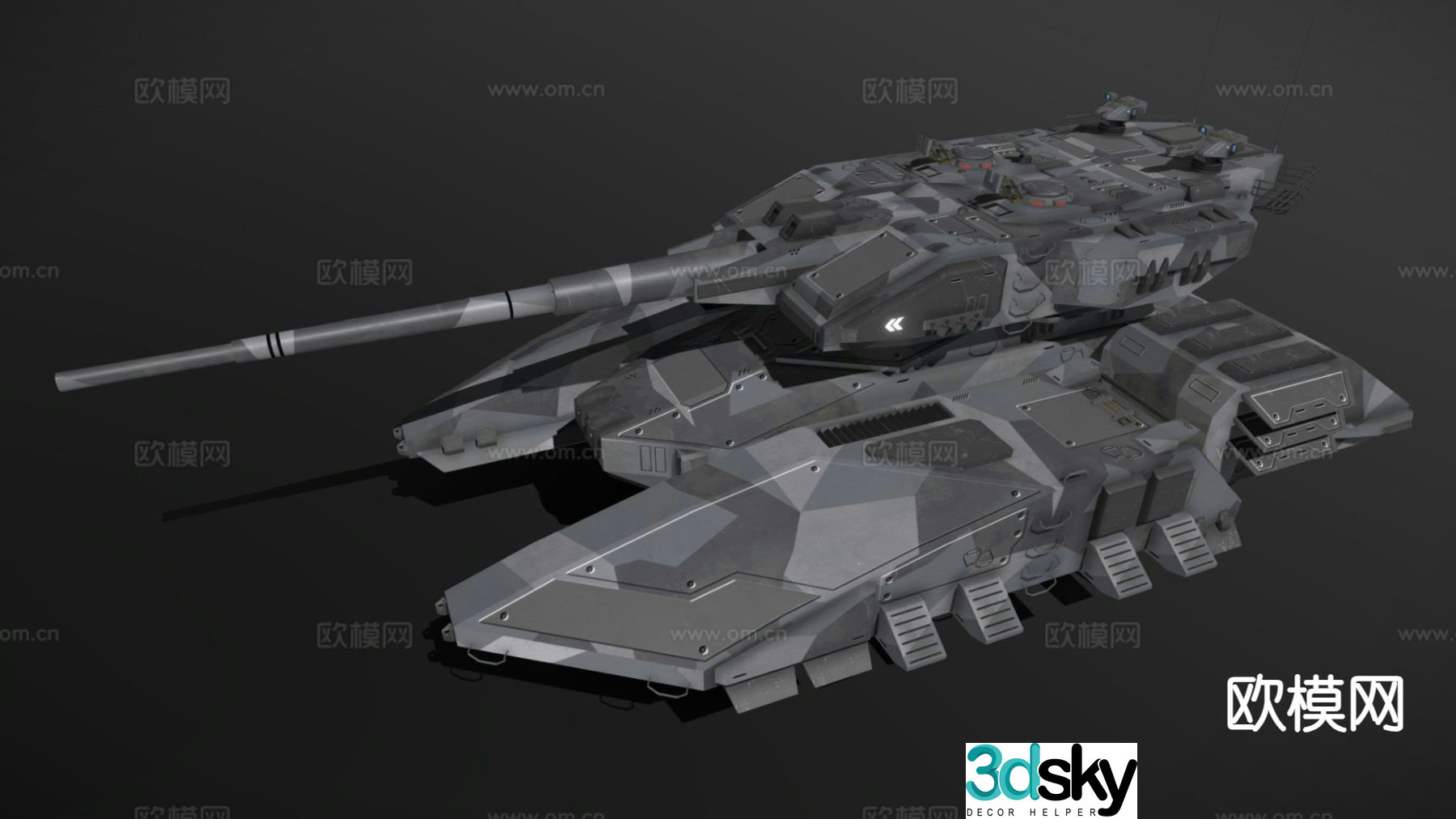 Titan heavy antigravity tank 3d model
