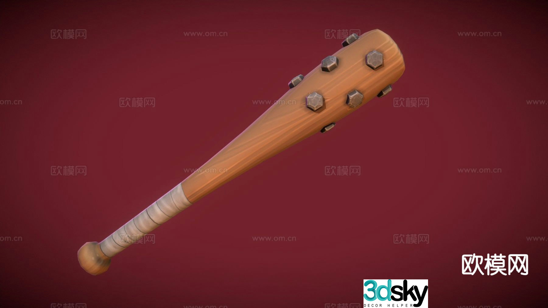 baseball bat 3d model