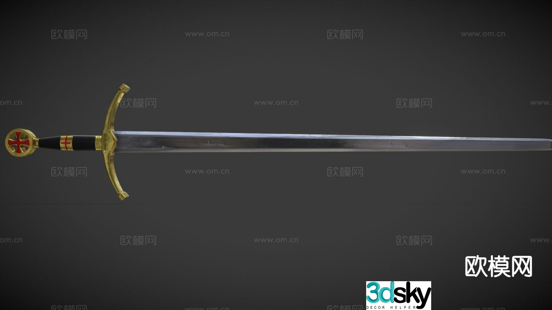 Crusader Sword 3d model