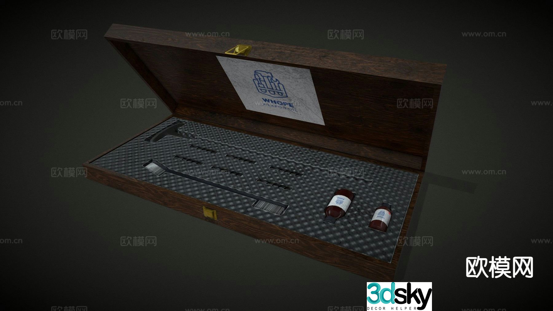 Firearms Cleaning Set Gun Accessories 3d model