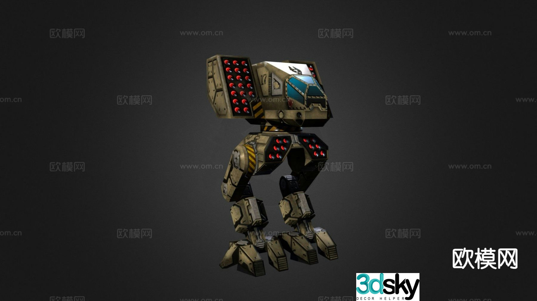 Battle robot 3d model