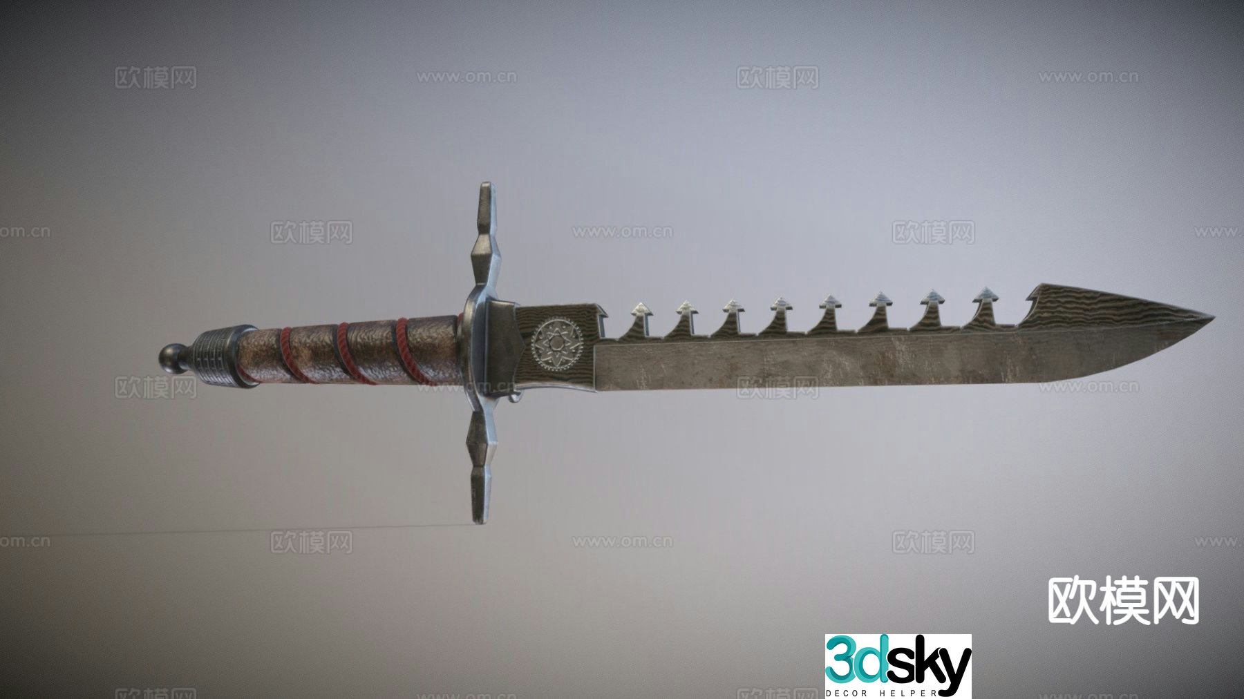 Swordbreaker sword 3d model