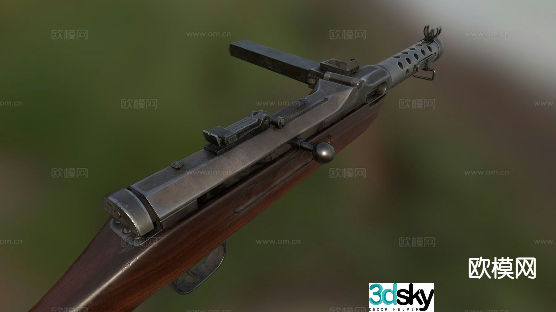 MP34 rifle 3d model