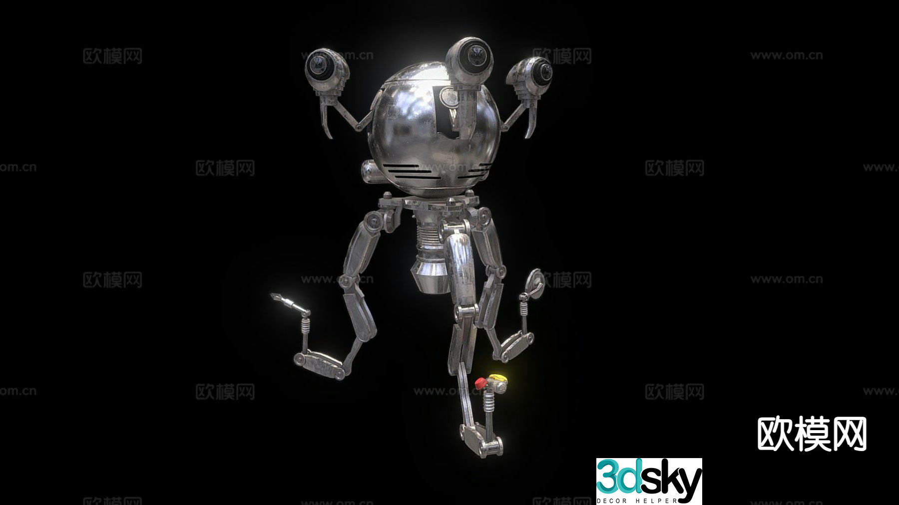 Octopus Mechanical Robot 3d model