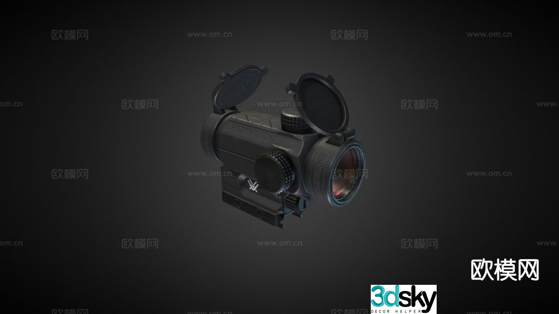 Vortex sight AR prism red dot 3D model