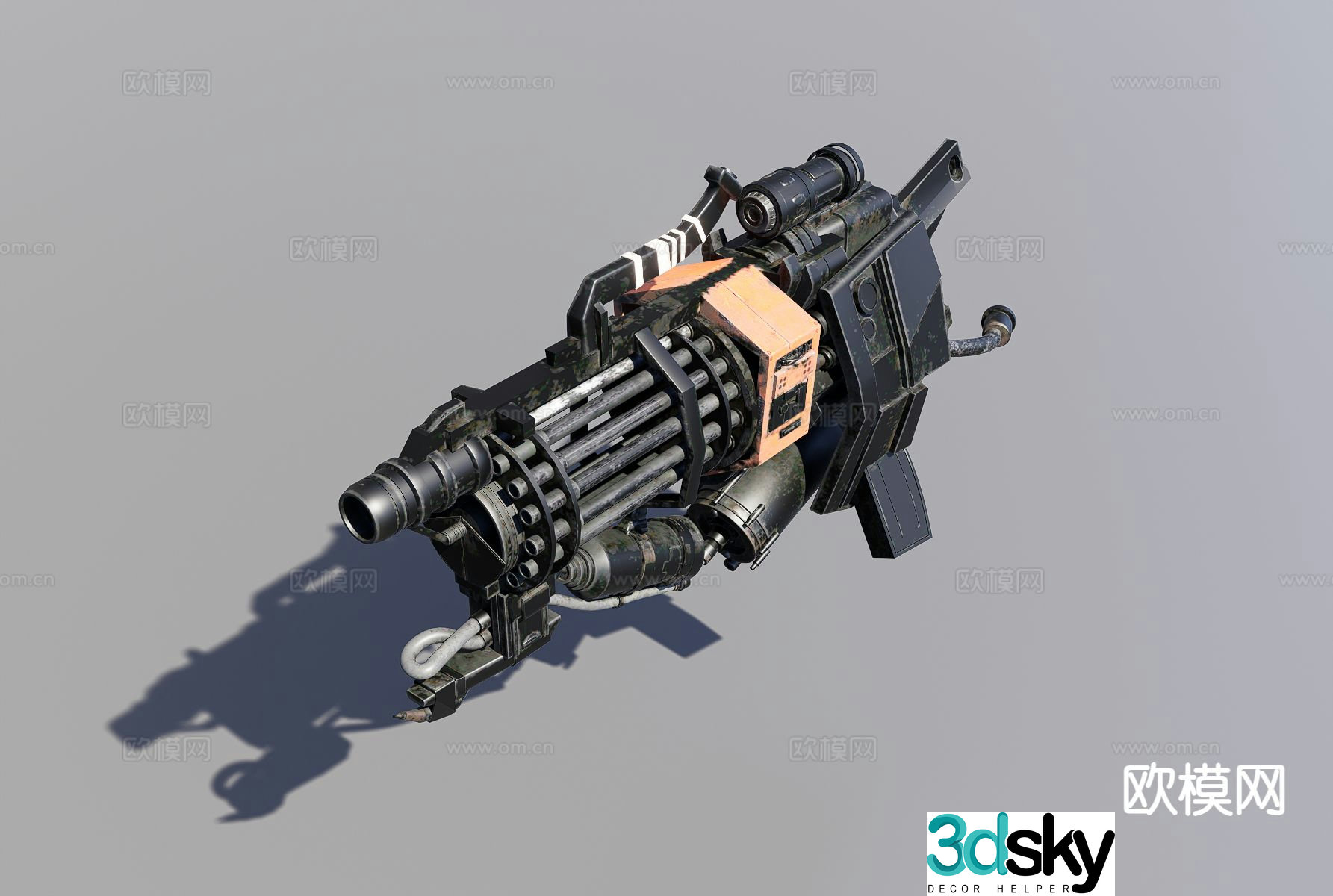 tutu gun gun 3d model