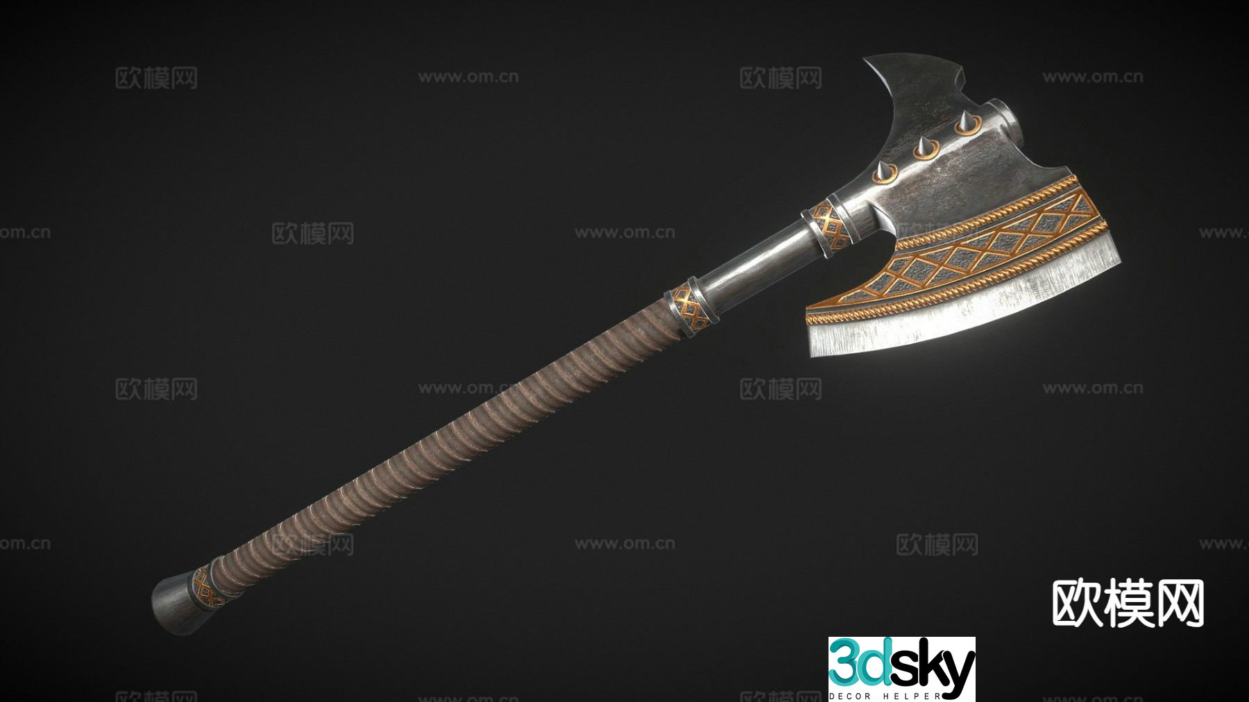 fantasy ax 3d model